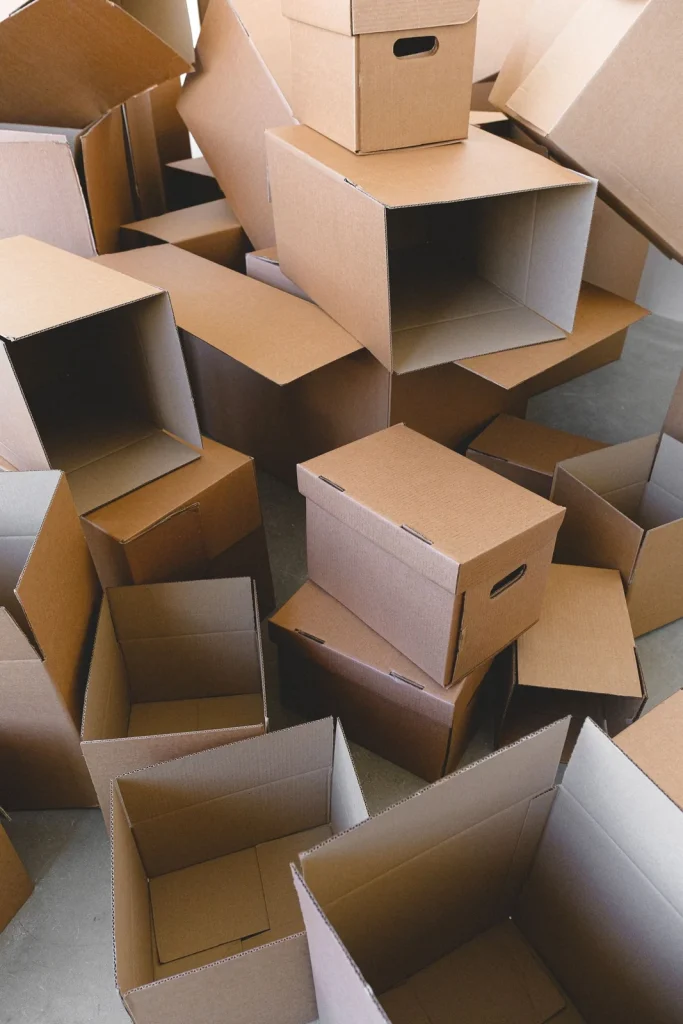 Thùng carton chuẩn bị cho việc đóng gói